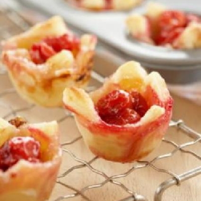 Brie and Cherry Tartlets