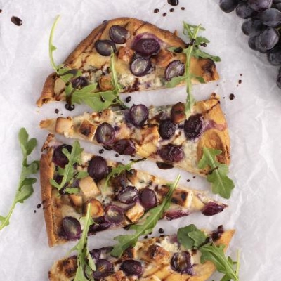 Chicken, Grape and Blue Cheese Flatbread