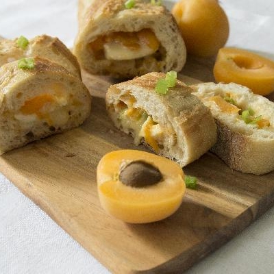 Ontario Apricot and Brie Stuffed French Baguette
