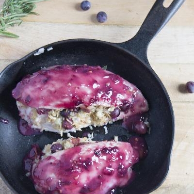 Ontario Coronation Grape Stuffed Chicken