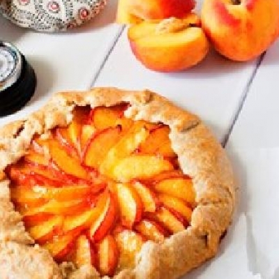 French Vanilla Peaches & Cream Galette