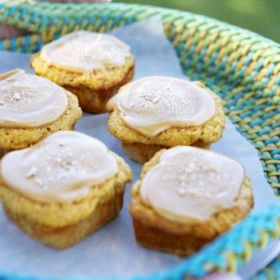 Ontario Pear Squares with Maple Icing