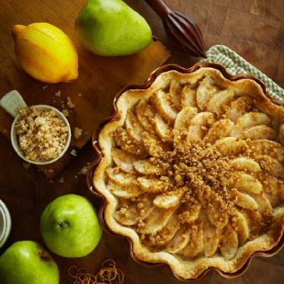 Creamy Ontario Pear Pie